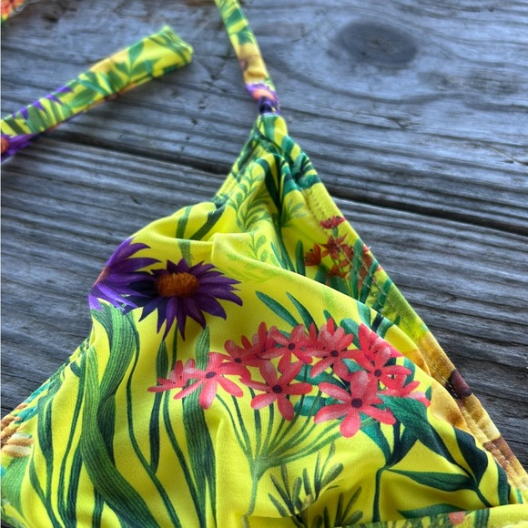 Benoa Swim Floral Bikini - Yellow and Purple - Picture 2 of 2